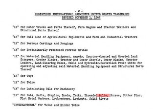November 1962 IH Trademark Letter.JPG
